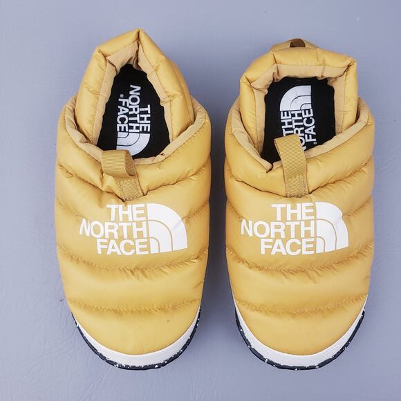 The North Face Women Nuptse mule 550 down feather Yellow Size 7 - Picture 6 of 12